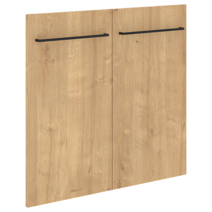 Дверь двойная низкая LOFTIS Дуб Бофорд LLD 40-2 (790х18х734) в Магадане - изображение