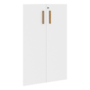 Средние двери для шкафов с замком FORTA Белый FMD 40-2(Z) (794х18х1164) в Магадане