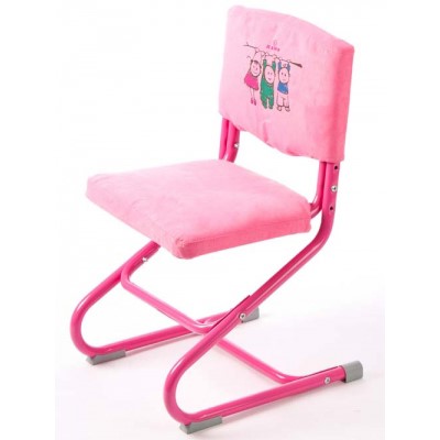 Чехол для стула СУТ 01-01 Розовый, Замша в Магадане - изображение