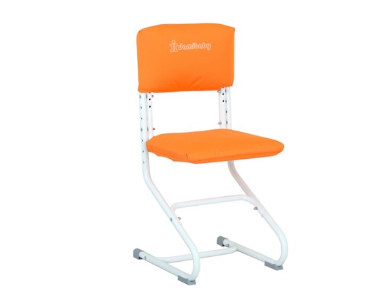 Комплект чехлов на спинку и сиденье стула СУТ.01.040-01 Оранжевый, ткань Оксфорд в Магадане - изображение