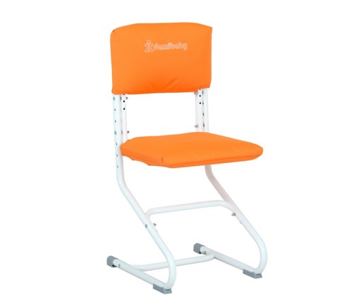 Чехлы на спинку и сиденье стула СУТ.01.040-01 Оранжевый, Замша в Магадане - изображение