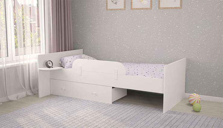 Набор деталей для кровати POLINI Kids French/Ameli 900 Белый в Магадане - изображение 3