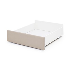 Ящик для кровати Litn мягкий для кроватей 160х80 холодный бежевый (микрошенилл) в Магадане - предосмотр