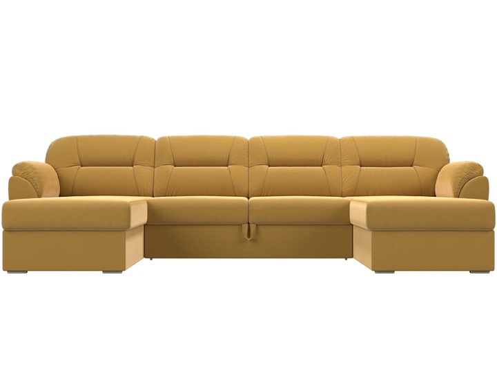 П-образный диван Бостон, Желтый (микровельвет) в Магадане - изображение 3