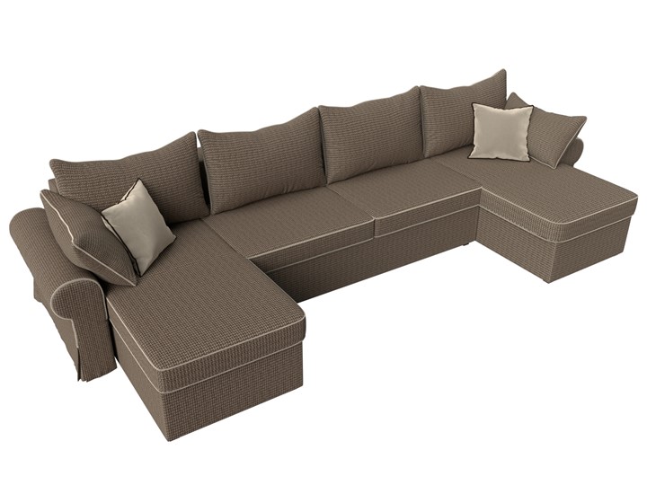 Большой П-образный диван Элис, Корфу 03 (рогожка) в Магадане - изображение 6