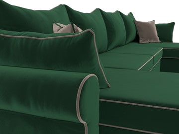 П-образный диван Элис, Зеленый (велюр) в Магадане - предосмотр 5
