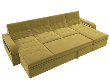 П-образный диван Лига-035 мини, Желтый (микровельвет) в Магадане - предосмотр 2