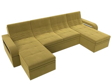 П-образный диван Лига-035 мини, Желтый (микровельвет) в Магадане - предосмотр 3