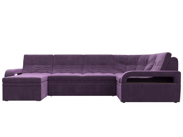 П-образный диван Лига-035, Сиреневый (Микровельвет) в Магадане - изображение 3