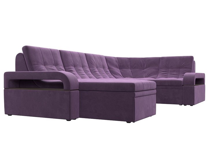 П-образный диван Лига-035, Сиреневый (Микровельвет) в Магадане - изображение 5