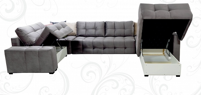 П-образный диван Италия 405х230х255х80 в Магадане - изображение 2