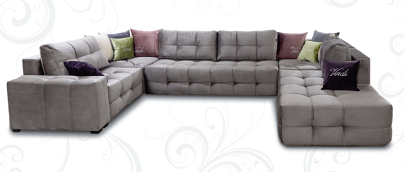 П-образный диван Италия 405х230х255х80 в Магадане - изображение