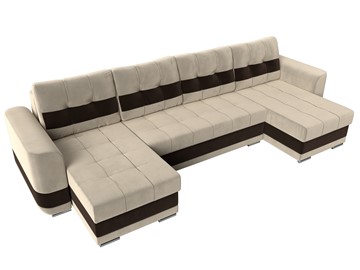 П-образный диван Честер, Бежевый/коричневый (вельвет) в Магадане - предосмотр 4