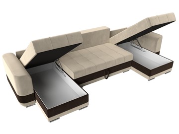П-образный диван Честер, Бежевый/коричневый (вельвет) в Магадане - предосмотр 5
