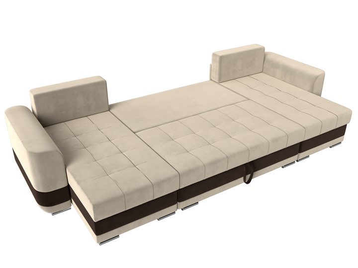 П-образный диван Честер, Бежевый/коричневый (вельвет) в Магадане - изображение 7