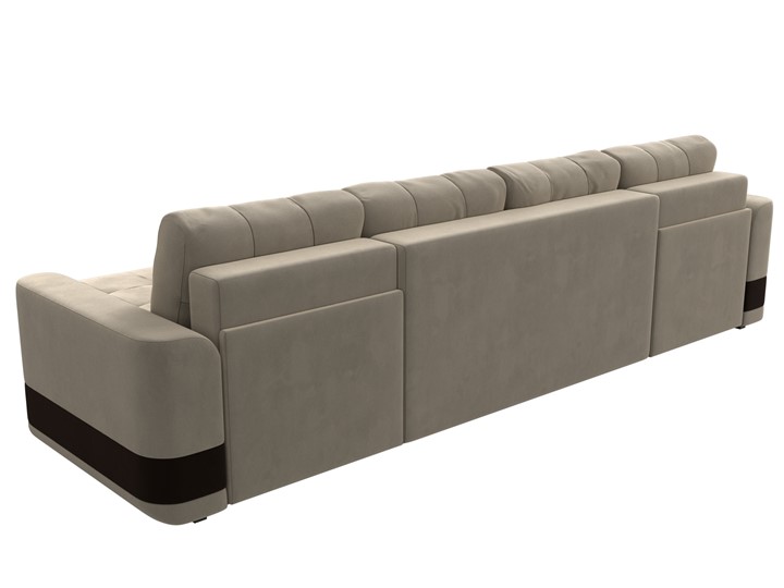 П-образный диван Честер, Бежевый/коричневый (вельвет) в Магадане - изображение 8