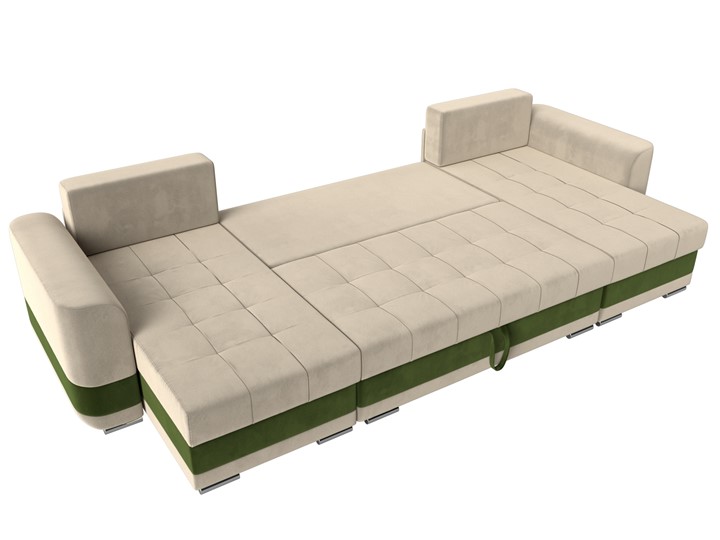 П-образный диван Честер, Бежевый/зеленый (вельвет) в Магадане - изображение 7