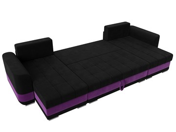 П-образный диван Честер, Черный/фиолетовый (вельвет) в Магадане - предосмотр 7