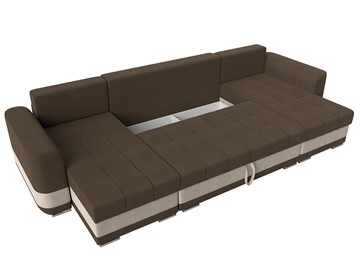 П-образный диван Честер, коричневый/бежевый (рогожка) в Магадане - предосмотр 6