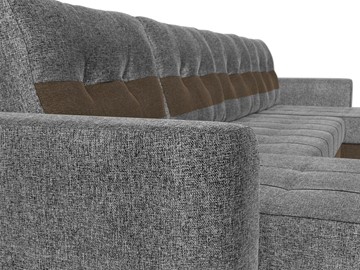 П-образный диван Честер, Серый/коричневый (рогожка) в Магадане - предосмотр 3