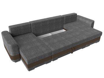 П-образный диван Честер, Серый/коричневый (рогожка) в Магадане - предосмотр 6