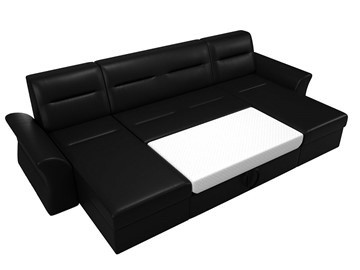 Большой П-образный диван Клайд, Черный (Экокожа) в Магадане - предосмотр 1