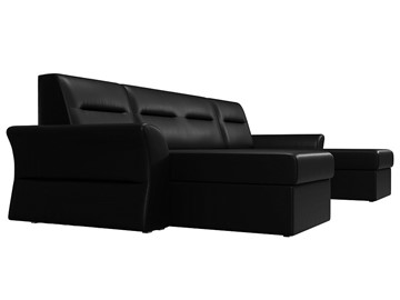 Большой П-образный диван Клайд, Черный (Экокожа) в Магадане - предосмотр 6