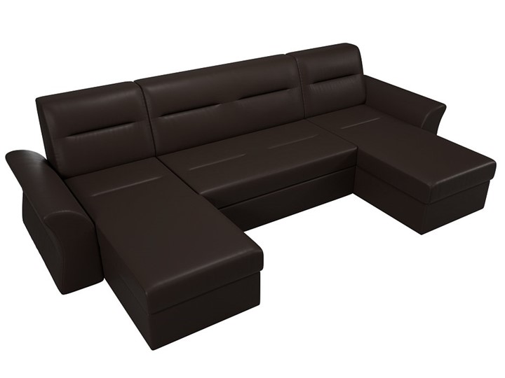 П-образный диван Клайд, Коричневый (Экокожа) в Магадане - изображение 3
