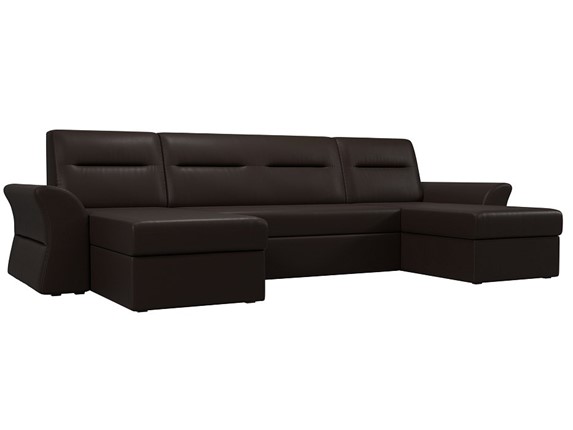 П-образный диван Клайд, Коричневый (Экокожа) в Магадане - изображение