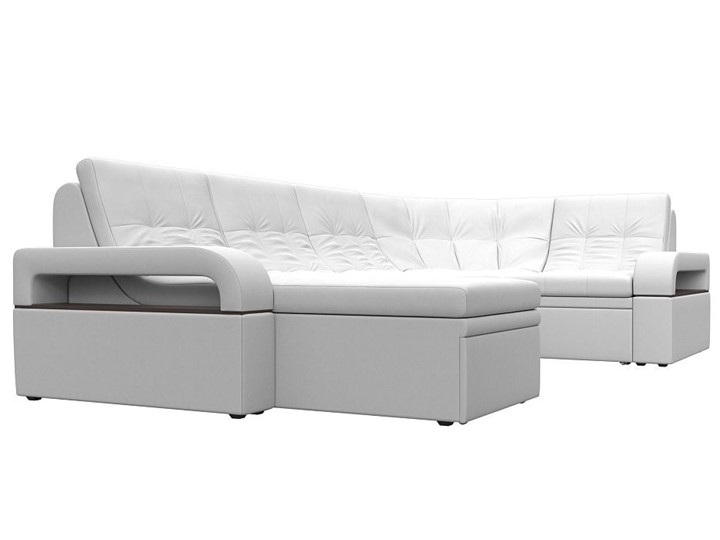 П-образный диван Лига-035, Белый (Экокожа) в Магадане - изображение 5