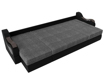 П-образный диван Меркурий П, Серый/черный (рогожка/экокожа) в Магадане - предосмотр 5