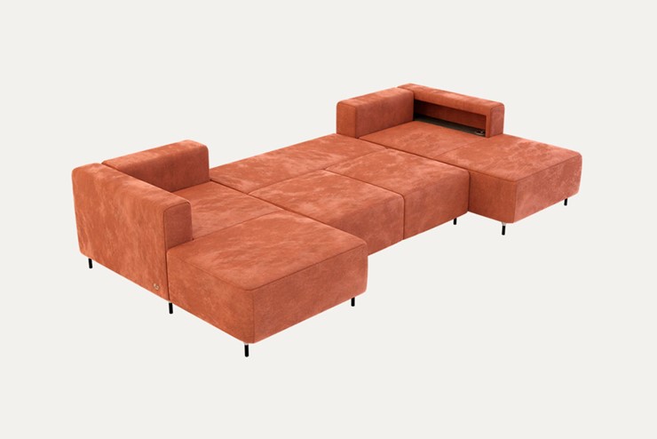 П-образный диван P-0-M П ( П1+Д5+Д2+Д5+П1) в Магадане - изображение 1