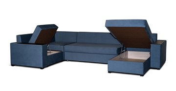 П-образный диван Комфорт 8 ДУ НПБ+МДФ в Магадане - предосмотр 2