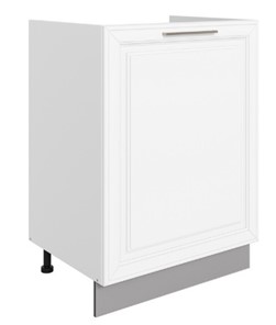 Шкаф рабочий Мишель под мойку L600 (1 дв. гл.) эмаль (белый/белый) в Магадане - предосмотр