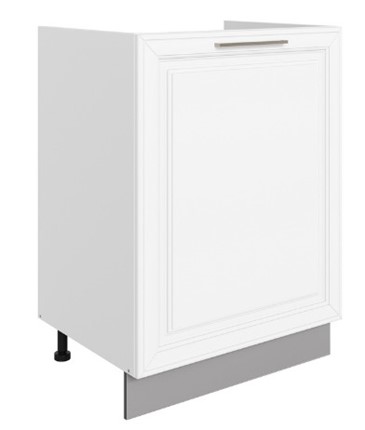 Шкаф рабочий Мишель под мойку L600 (1 дв. гл.) эмаль (белый/белый) в Магадане - изображение