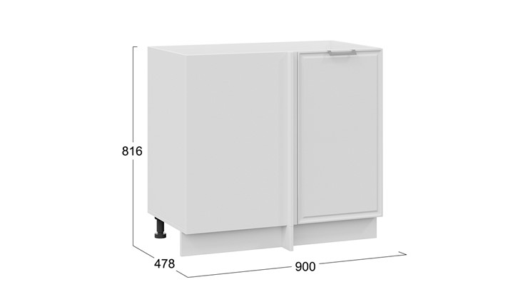 Кухонная тумба Белладжио 1Н9У (Белый, Фон белый) в Магадане - изображение 2