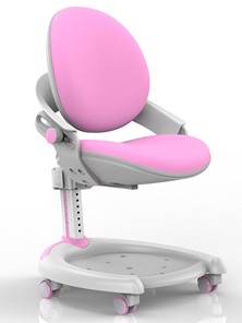 Растущее кресло Mealux ZMAX-15 Plus, Y-710 PN, белый металл, обивка розовая однотонная в Магадане
