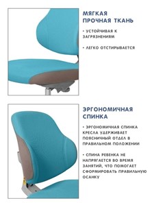 Кресло Holto-4F голубое в Магадане - предосмотр 7