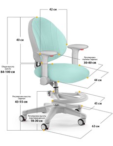 Детское растущее кресло Mealux Mio, Зеленый в Магадане - предосмотр 2