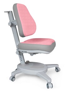 Кресло Mealux Onyx (Y-110) G + DPG  - серое + чехол розовый с серыми вставками в Магадане