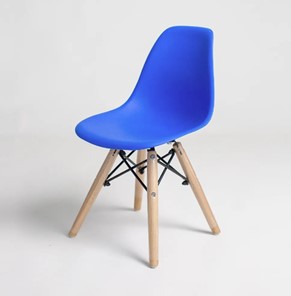 Детский стульчик DSL 110 K Wood (синий) в Магадане