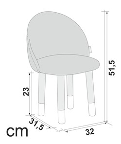 Детский мягкий стул Stumpa ванильный в Магадане - предосмотр 5