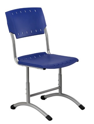 Детский стул регулируемый Отличник.3 5-7, Синий RAL 5002/Светло-серый в Магадане - изображение