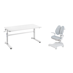 Комплект парта + кресло Imparare Grey + Estate Grey + чехол для кресла в подарок в Магадане - предосмотр
