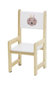 Комплект растущей детской мебели Polini kids Eco 400 SM, Лесная сказка, 68х55 см белый-натуральный в Магадане - предосмотр 5