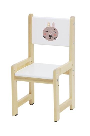 Комплект растущей детской мебели Polini kids Eco 400 SM, Лесная сказка, 68х55 см белый-натуральный в Магадане - изображение 6