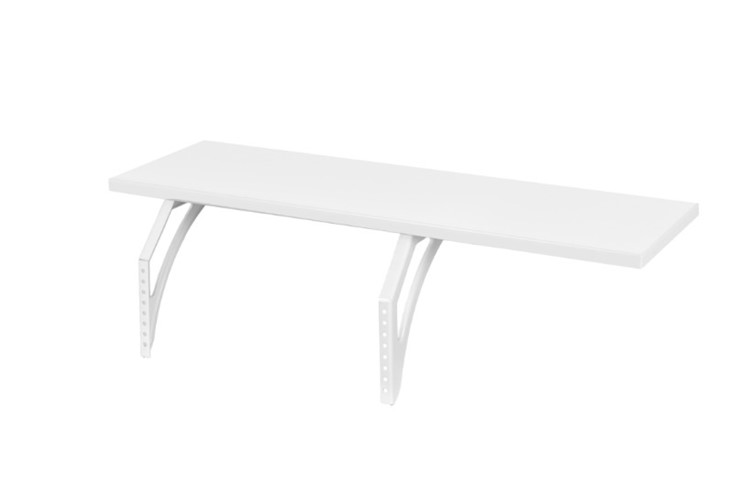 Детский стол-трансформер 1/75-40 (СУТ.25) + Polka_z 1/600 (2 шт.) + Polka_b 1/550 белый/бежевый/серый в Магадане - изображение 1