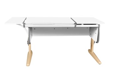 Растущий стол 1/75-40 (СУТ.25) + Polka_b 1/550 белый/бежевый/серый в Магадане