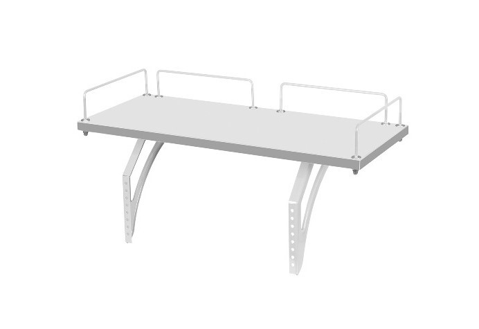 Детский стол-трансформер 1/75-40 (СУТ.25) + Polka_z 1/600 + Polka_zz 1/600 белый/серый/розовый в Магадане - изображение 1