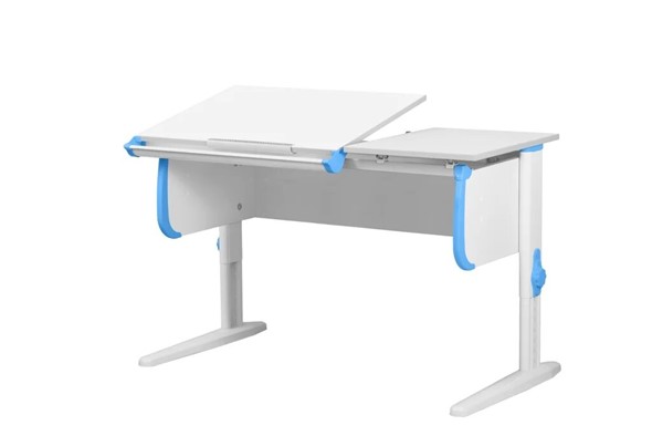 Детский стол-трансформер 1/75-40 (СУТ.25) белый/белый/ниагара в Магадане - изображение